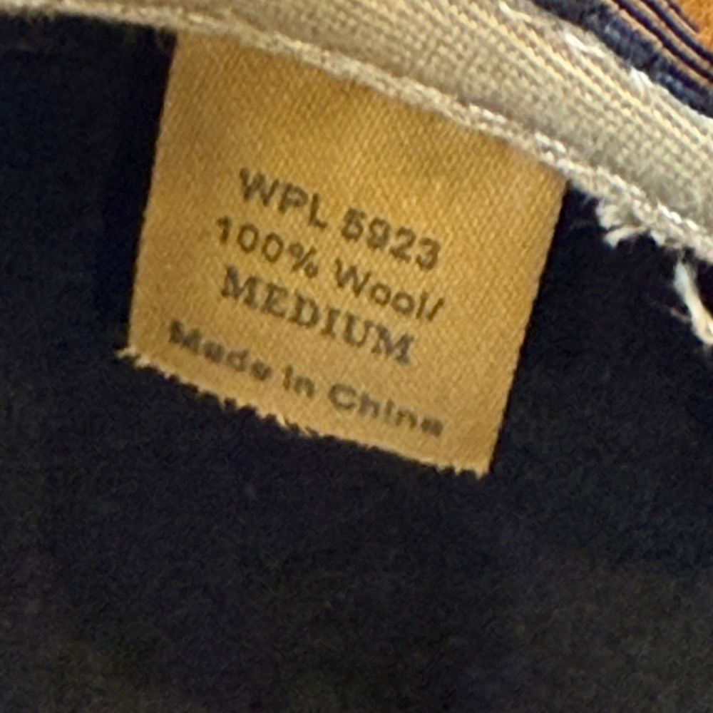 Country Gentleman Mens‎ Black 100% Wool Gentle Felt Fedora Hat Water Repellent M - Picture 5 of 5